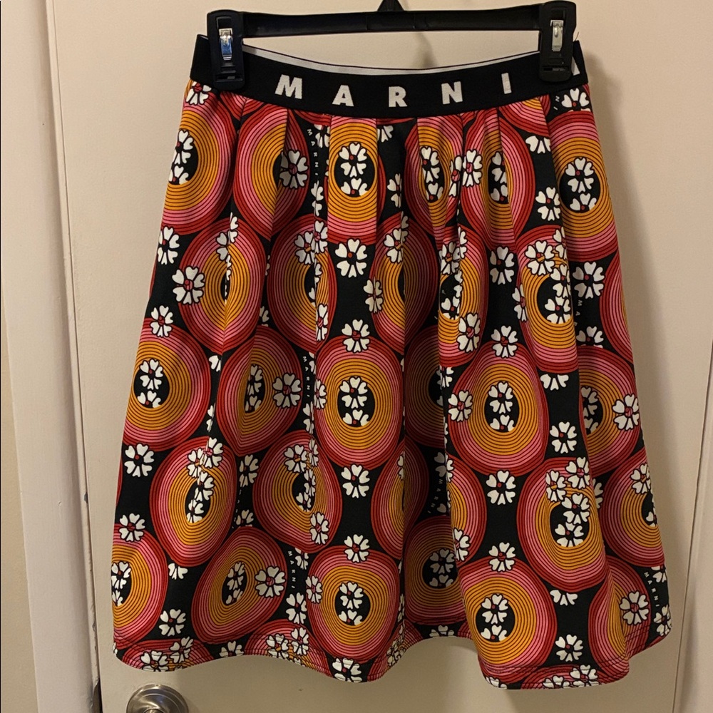 Marni Girls size 12 Multicolor floral Patterned Skirt